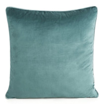 Zamatová obliečka 45x45 cm na vankúš GAJA svetlomodrá s lemovaním